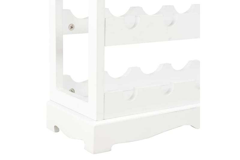 Vinskåp vit 70x22,5x70,5 cm MDF - Vit - Förvaring - Hyllor - Förvaringshylla - Vinställ & vinhylla