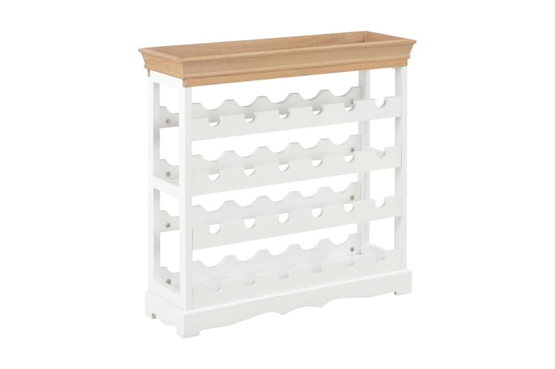 Vinskåp vit 70x22,5x70,5 cm MDF - Vit - Förvaring - Hyllor - Förvaringshylla - Vinställ & vinhylla