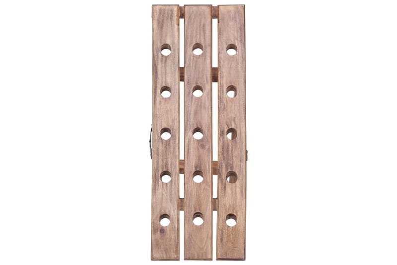 Vinställ för 15 flaskor 26x50x70 cm massivt återvunnet trä - Brun - Förvaring - Hyllor - Förvaringshylla - Vinställ & vinhylla