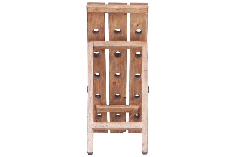 Vinställ för 15 flaskor 26x50x70 cm massivt återvunnet trä - Brun - Förvaring - Hyllor - Förvaringshylla - Vinställ & vinhylla