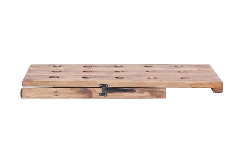Vinställ för 15 flaskor 26x50x70 cm massivt återvunnet trä - Brun - Förvaring - Hyllor - Förvaringshylla - Vinställ & vinhylla