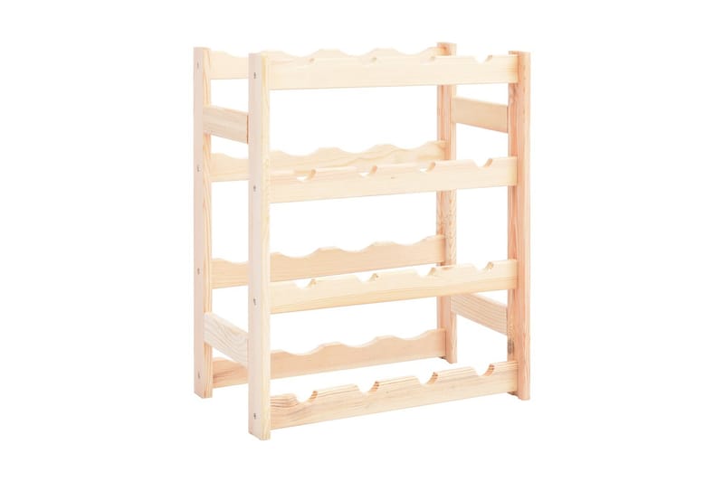 Vinställ för 16 flaskor furu - Beige - Förvaring - Hyllor - Förvaringshylla - Vinställ & vinhylla