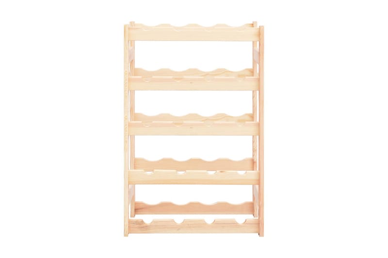 Vinställ för 20 flaskor furu - Beige - Förvaring - Hyllor - Förvaringshylla - Vinställ & vinhylla