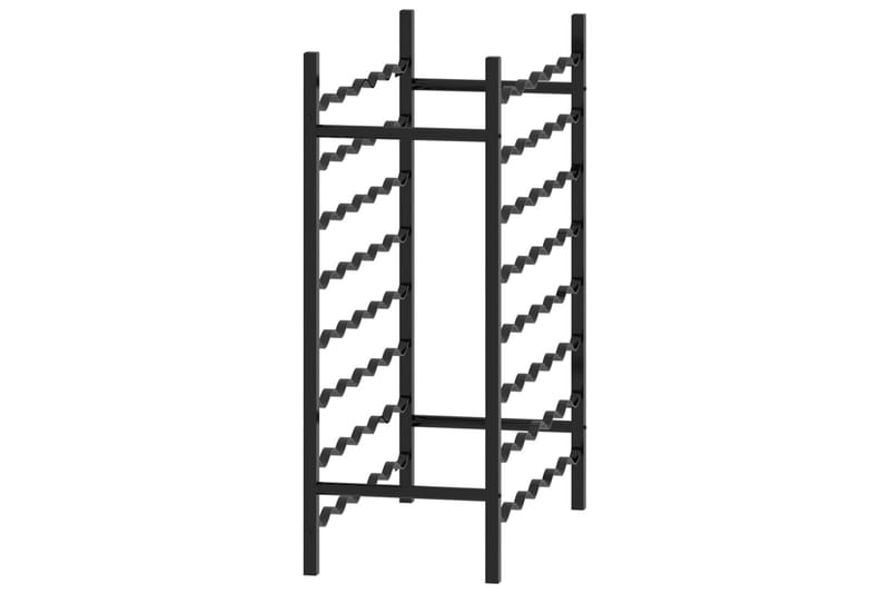 Vinställ för 48 flaskor svart metall - Svart - Vinställ & vinhylla