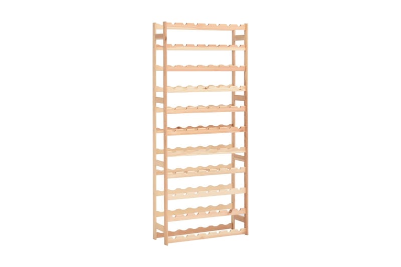 Vinställ för 77 flaskor furu - Beige - Förvaring - Hyllor - Förvaringshylla - Vinställ & vinhylla