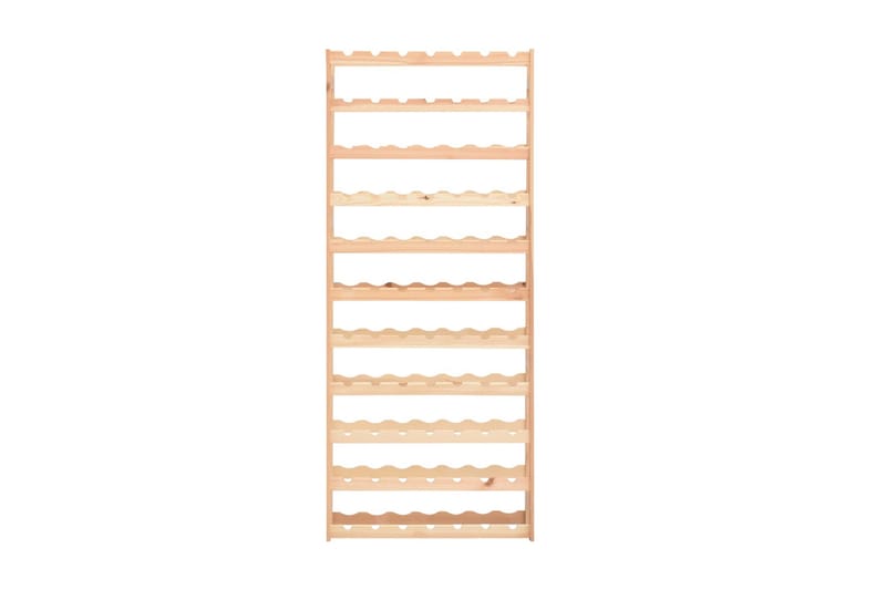 Vinställ för 77 flaskor furu - Beige - Förvaring - Hyllor - Förvaringshylla - Vinställ & vinhylla