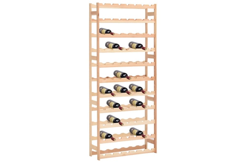 Vinställ för 77 flaskor furu - Beige - Förvaring - Hyllor - Förvaringshylla - Vinställ & vinhylla