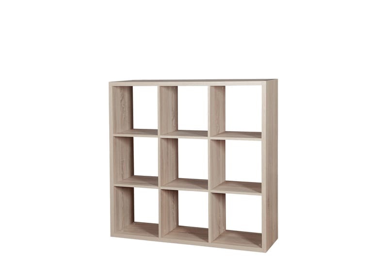 Franzine Bokhylla 114 cm i Ek, Beige