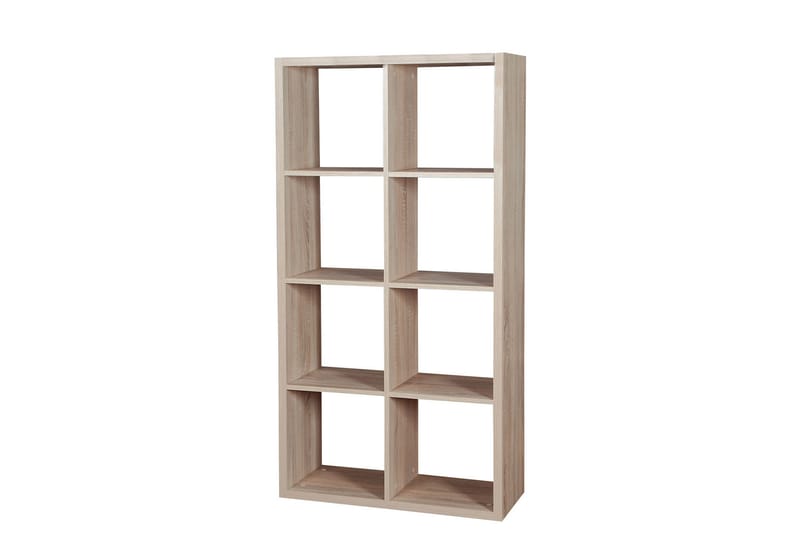 Franzine Bokhylla 77 cm i Ek, Ljusbrun