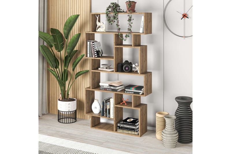 Hardy Bokhylla 96 cm i Valnöt - Brun - Förvaring - Hyllor - Bokhylla
