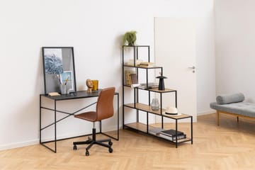 Hartsoe Bokhylla 135 cm i Metall med Träskiva - Brun - Förvaring - Hyllor - Bokhylla