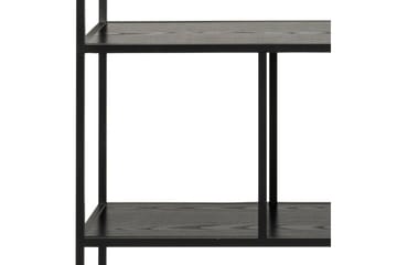 Hartsoe Bokhylla 135 cm i Metall med Träskiva - Svart - Förvaring - Hyllor - Bokhylla