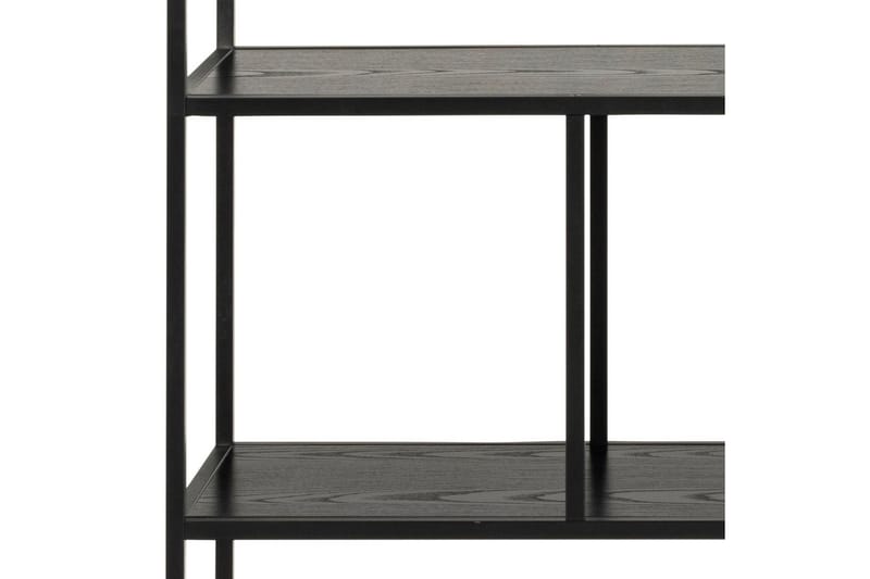 Hartsoe Bokhylla 135 cm i Metall med Träskiva - Svart - Förvaring - Hyllor - Bokhylla