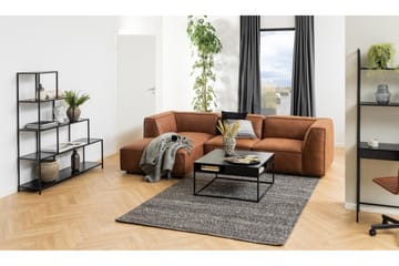 Hartsoe Bokhylla 135 cm i Metall med Träskiva - Svart - Förvaring - Hyllor - Bokhylla