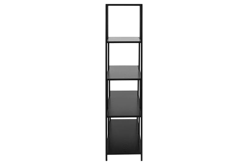 Hartsoe Bokhylla 135 cm i Metall med Träskiva - Svart - Förvaring - Hyllor - Bokhylla