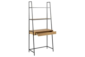 Hartsoe Bokhylla 77 cm i Metall med Träskiva - Svart|Beige - Förvaring - Hyllor - Bokhylla