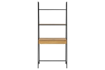 Hartsoe Bokhylla 77 cm i Metall med Träskiva - Svart|Beige - Förvaring - Hyllor - Bokhylla