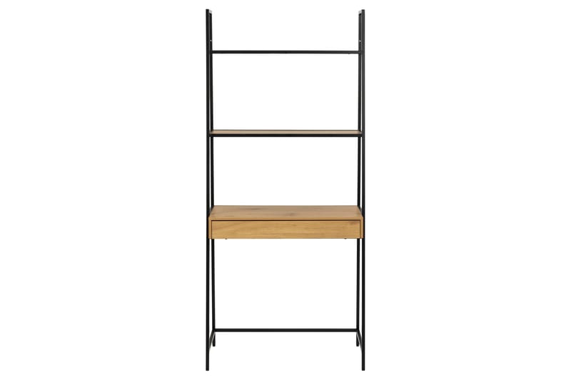 Hartsoe Bokhylla 77 cm i Metall med Träskiva - Svart|Beige - Förvaring - Hyllor - Bokhylla