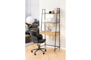 Hartsoe Bokhylla 77 cm i Metall med Träskiva - Svart|Beige - Förvaring - Hyllor - Bokhylla