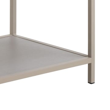 Hasslevik Bokhylla 114 cm i Metall med Tr äskiva - Sandbeige - Förvaring - Hyllor - Bokhylla