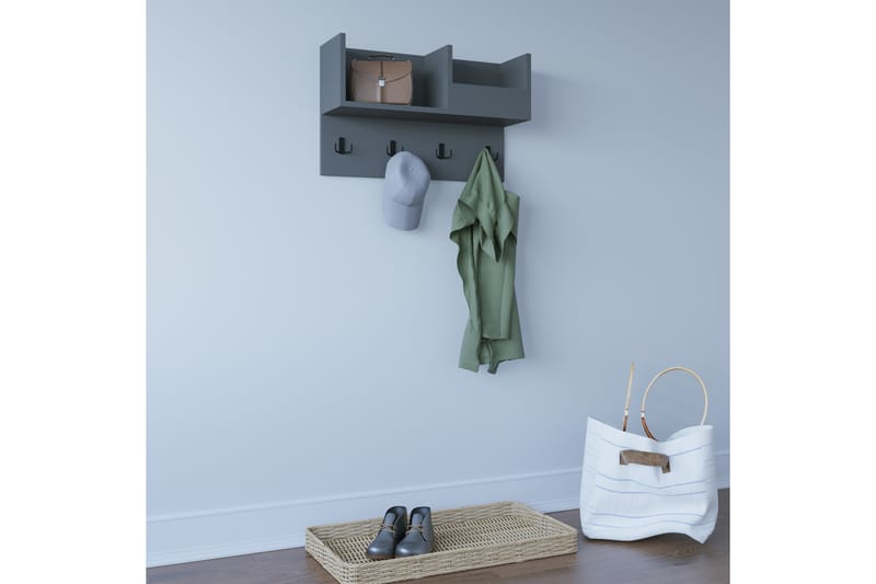BARCAIO Hatthylla 72x24 cm Antracit - Förvaring - Hyllor - Hatthylla