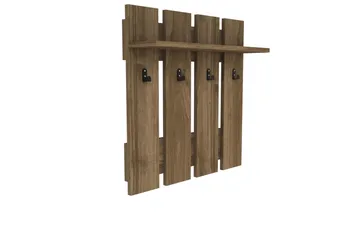 Casaluce Hatthylla 70x18 cm - Mörkbrun - Förvaring - Hyllor - Hatthylla