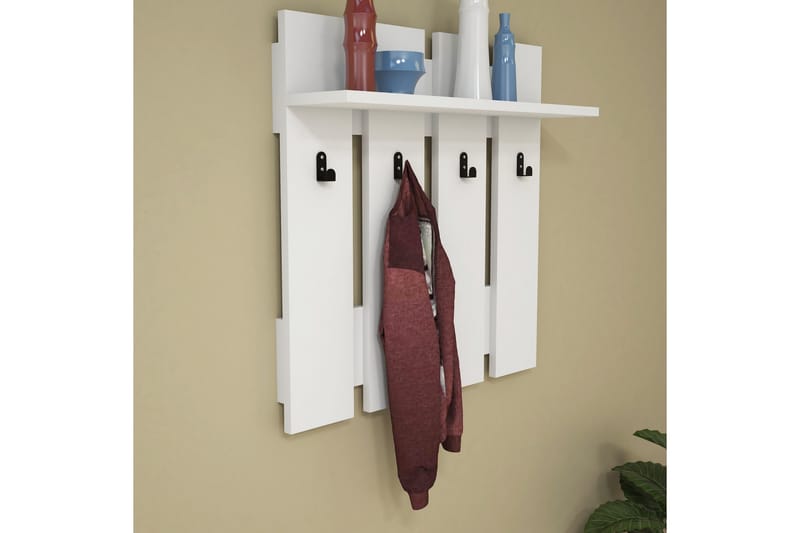 Casaluce Hatthylla 70x18 cm - Vit - Förvaring - Hyllor - Hatthylla