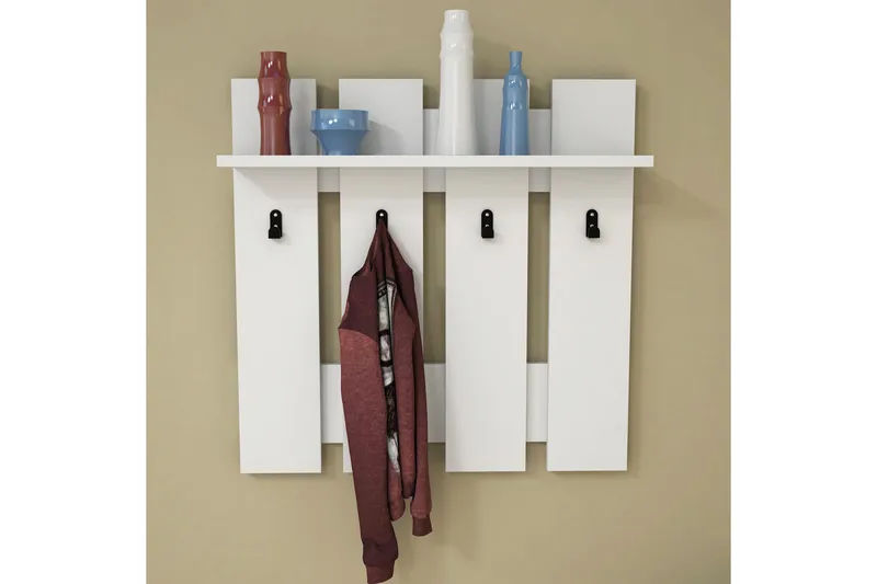 Casaluce Hatthylla 70x18 cm - Vit - Förvaring - Hyllor - Hatthylla