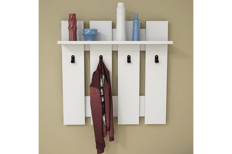 Casaluce Hatthylla 70x18 cm - Vit - Förvaring - Hyllor - Hatthylla