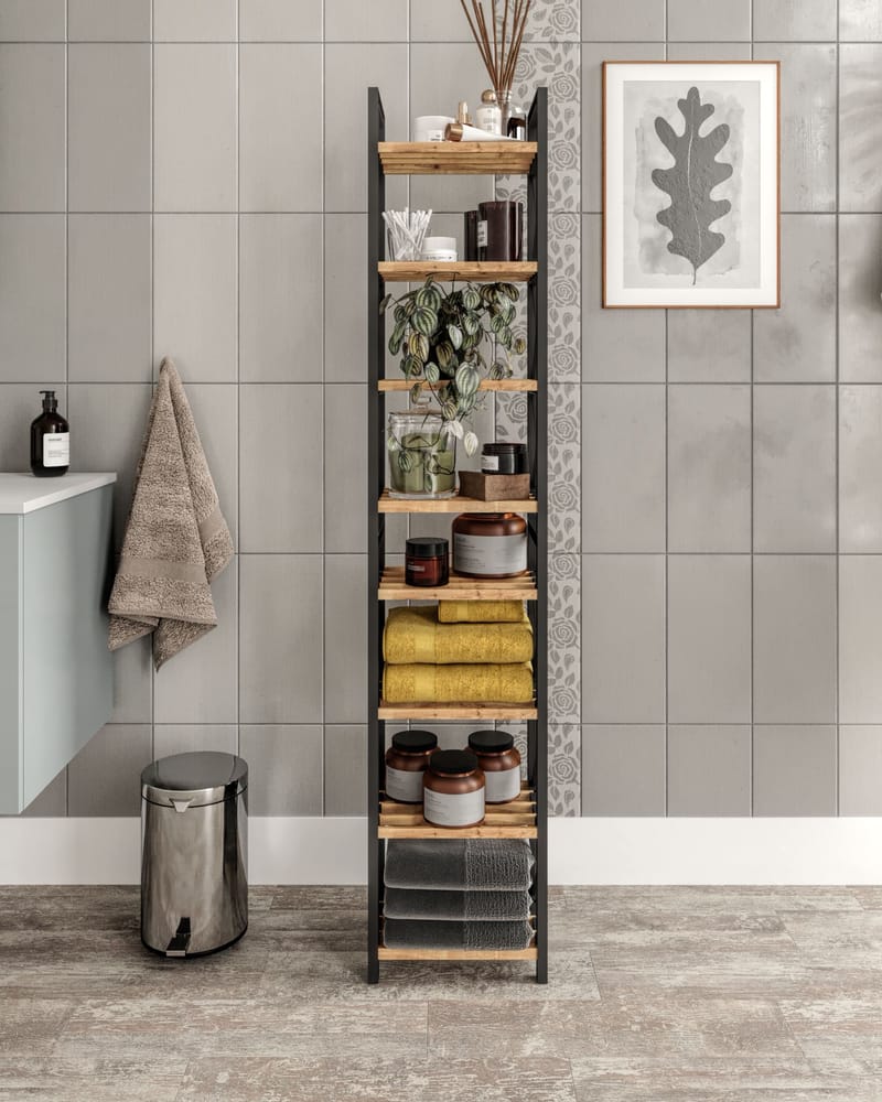 Heba Multifunktionshylla 128 cm - Svart - Förvaring - Hyllor - Hyllplan & hyllkonsoler