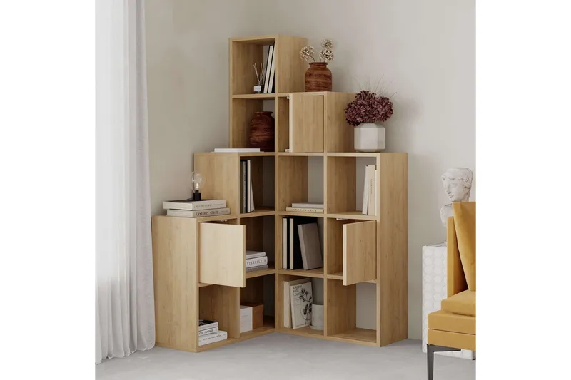 Hideo Bokhylla 150,8 cm - Brun/Ek - Förvaring - Hyllor - Bokhylla