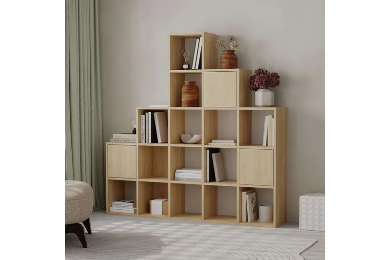 Hideo Bokhylla 150,8 cm - Brun/Ek - Förvaring - Hyllor - Bokhylla