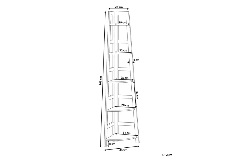 Bexley Hylla 44 cm - Trä/Natur - Förvaring - Hyllor - Hörnhylla