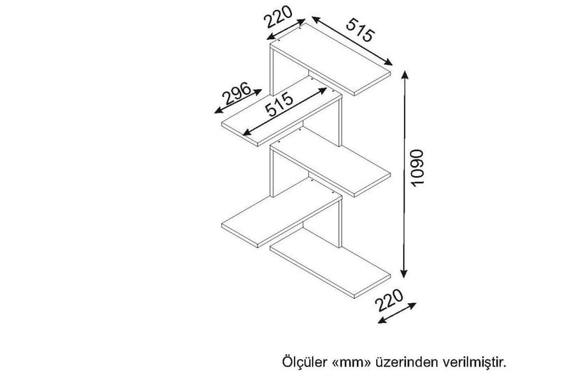 Canitor Vägghylla - Vit - Förvaring - Hyllor - Hörnhylla