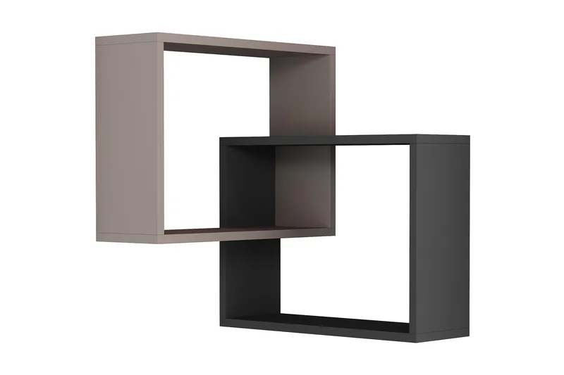 Homitis Vägghylla, Trä/Mörkgrå