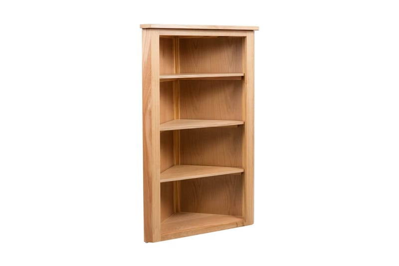 Hörnhylla 59x36x100 cm massiv ek - Brun - Förvaring - Skåp - Hörnskåp