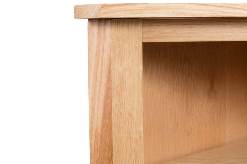 Hörnhylla 59x36x100 cm massiv ek - Brun - Förvaring - Skåp - Hörnskåp