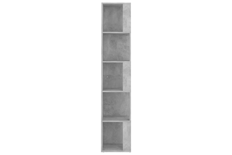 Hörnhylla betonggrå 33x33x164,5 cm spånskiva - Grå - Förvaring - Hyllor - Hörnhylla