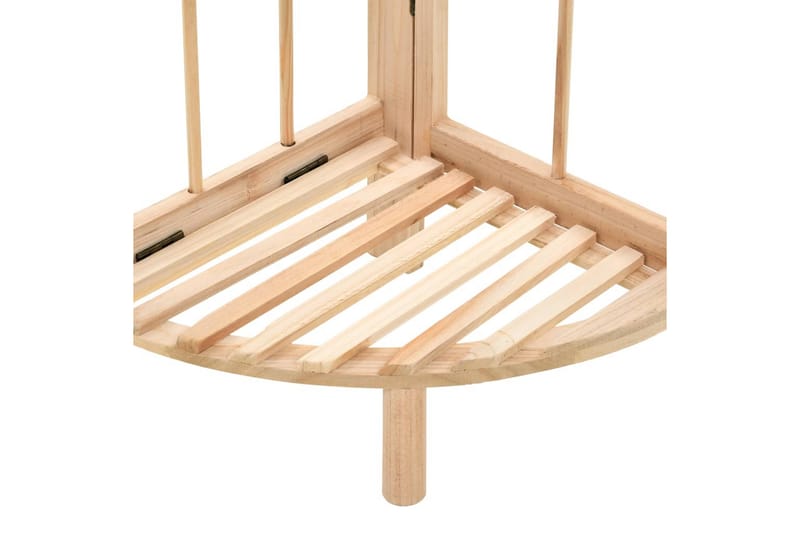 Hörnhylla cedarträ 27x27x110 cm - Beige - Förvaring - Hyllor - Hörnhylla
