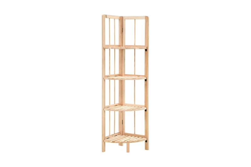 Hörnhylla cedarträ 27x27x110 cm - Beige - Förvaring - Hyllor - Hörnhylla