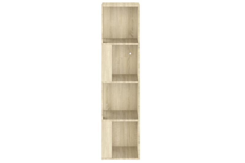 Hörnhylla sonoma-ek 33x33x132 cm spånskiva - Brun - Förvaring - Hyllor - Hörnhylla