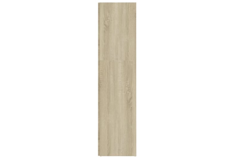 Hörnhylla sonoma-ek 33x33x132 cm spånskiva - Brun - Förvaring - Hyllor - Hörnhylla