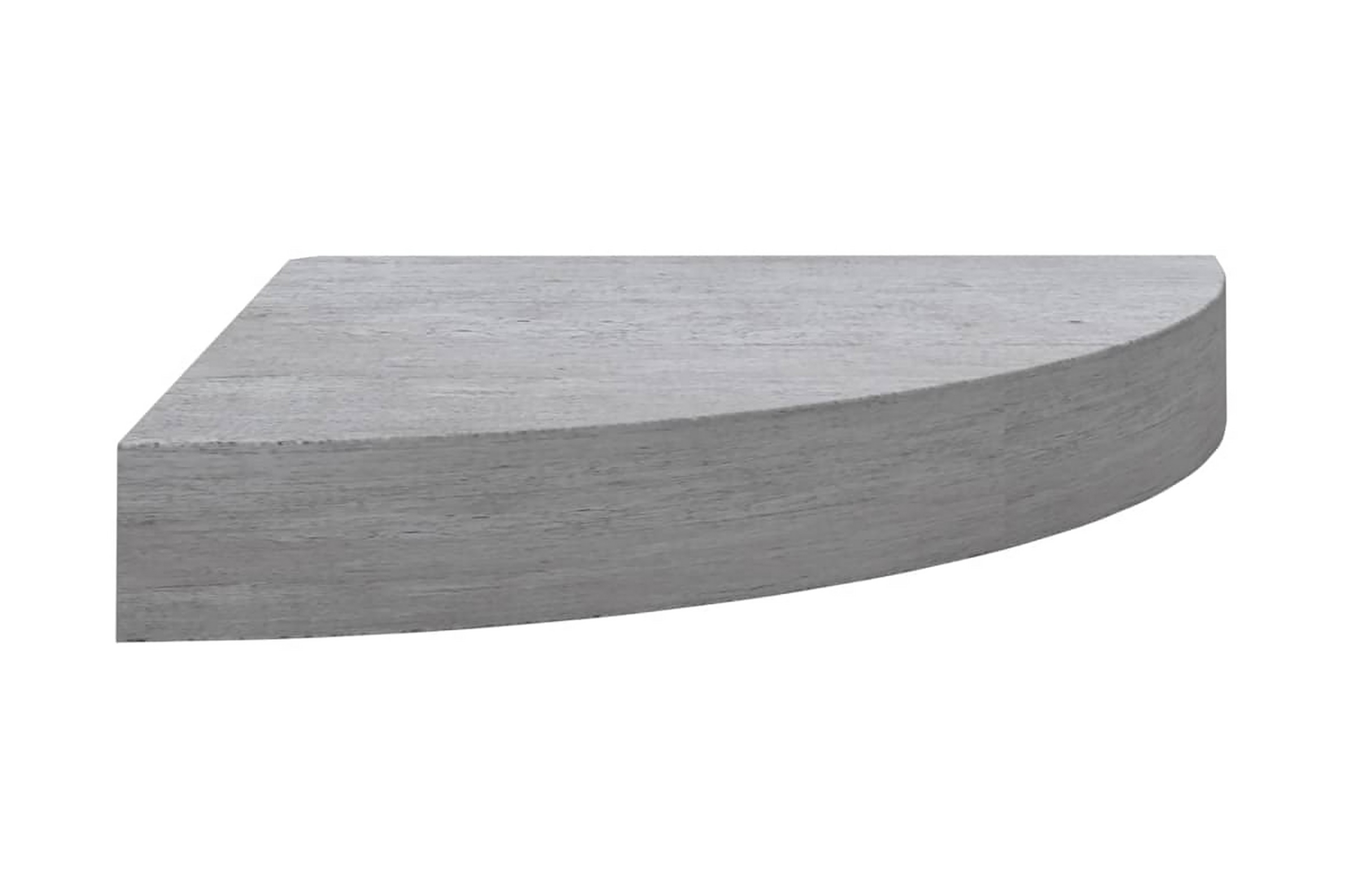 Svävande hörnhyllor 4 st betonggrå 25x25x3,8 cm MDF – Grå