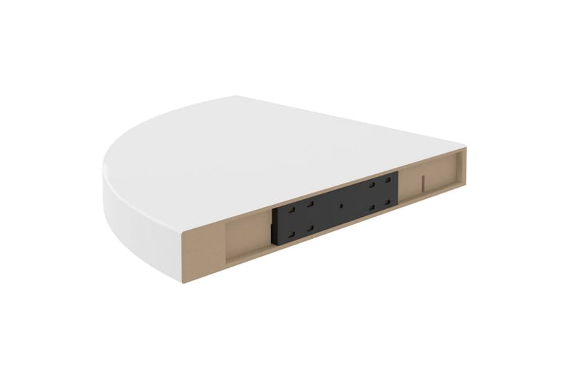Svävande hörnhyllor 4 st vit 35x35x3,8 cm MDF - Vit - Förvaring - Hyllor - Hörnhylla