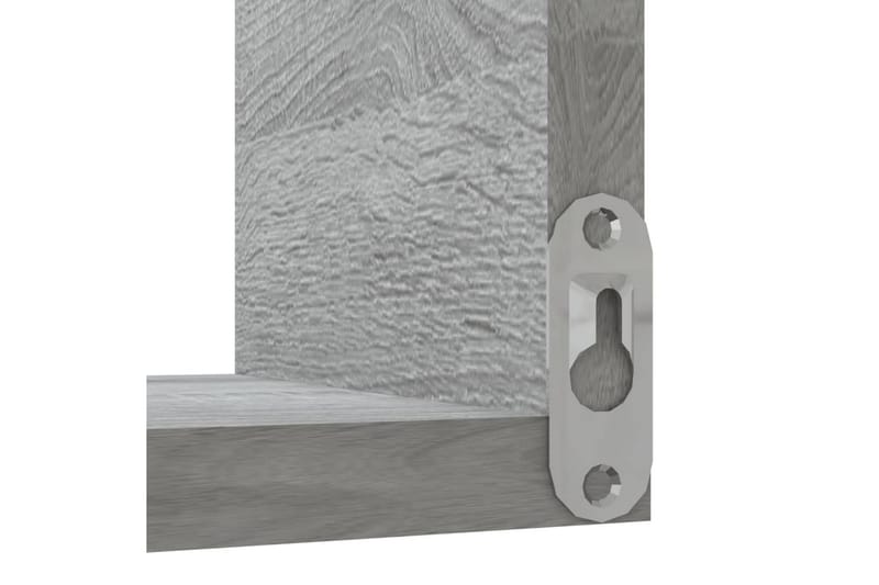 Vägghörnhylla grå sonoma 40x40x50 cm konstruerat trä - Grå - Kökshylla - Vägghylla