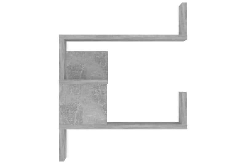 Vägghyllor hörn 2 st betonggrå 40x40x50 cm spånskiva - Betonggrå - Förvaring - Köksförvaring - Kökshylla