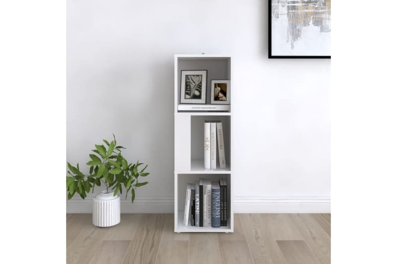 Hörnhylla vit 33x33x100 cm spånskiva - Vit - Förvaring - Hyllor - Hörnhylla