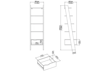 Hostafranc Bokhylla 180 cm - Natur - Förvaring - Hyllor - Bokhylla