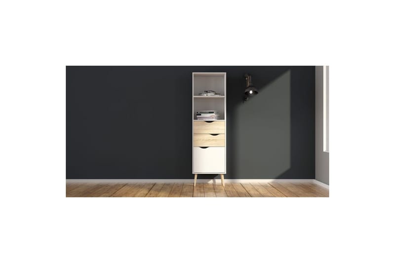 Hostafranc Bokhylla 50,2 cm - Vit - Förvaring - Hyllor - Bokhylla