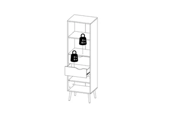Hostafranc Bokhylla 50,2 cm - Vit - Förvaring - Hyllor - Bokhylla